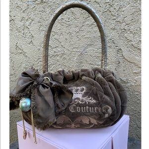 Juicy Couture Brown Velvet Purse
